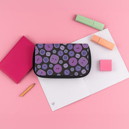 Button Pattern Pencil Case