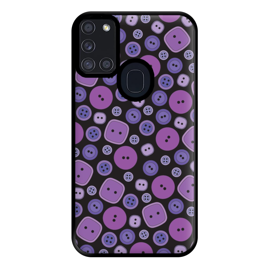 Button Pattern Phone Case for Galaxy A21s