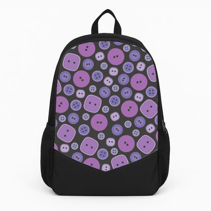 Button Pattern Large Backpack