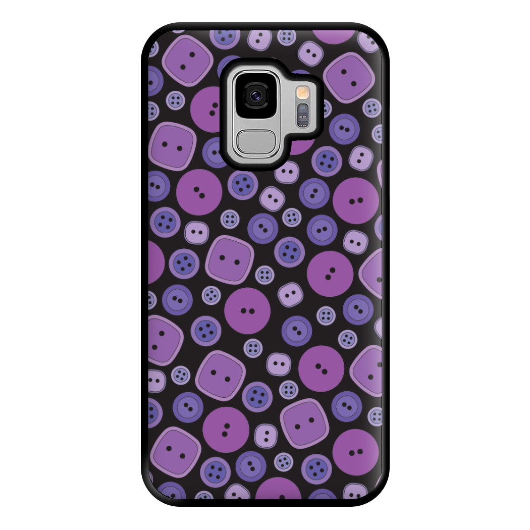 Button Pattern Phone Case for Galaxy S9 Plus