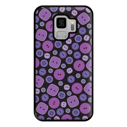 Button Pattern Phone Case for Galaxy S9 Plus