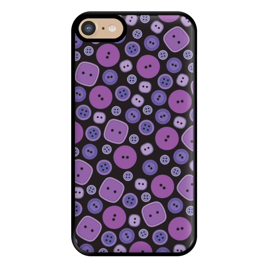 Button Pattern Phone Case for iPhone 6 / 7 / 8 / SE