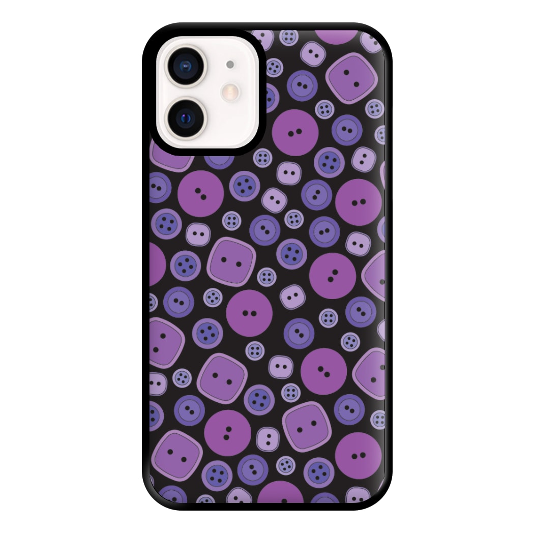 Button Pattern Phone Case for iPhone 13 Mini