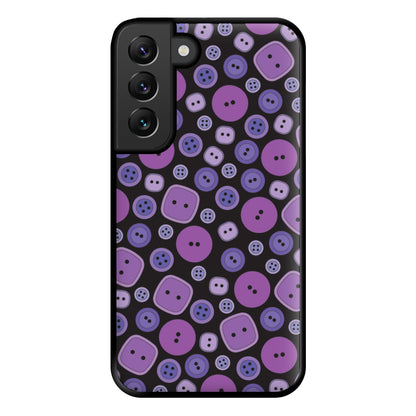Button Pattern Phone Case for Galaxy S22 Plus