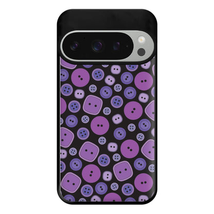 Button Pattern Phone Case for Google Pixel 9 Pro XL