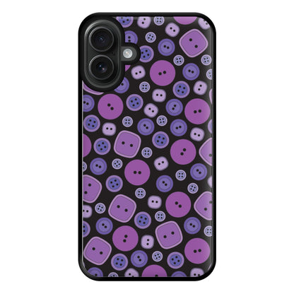 Button Pattern Phone Case for iPhone 16 Plus