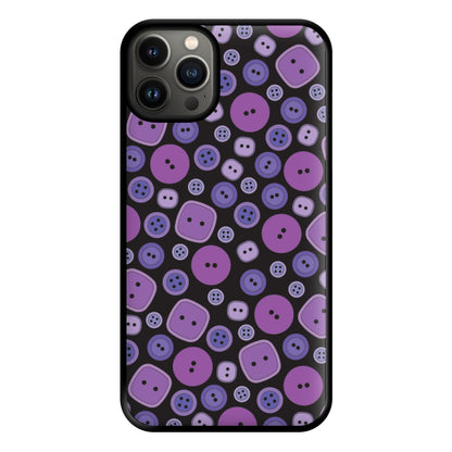 Button Pattern Phone Case for iPhone 13
