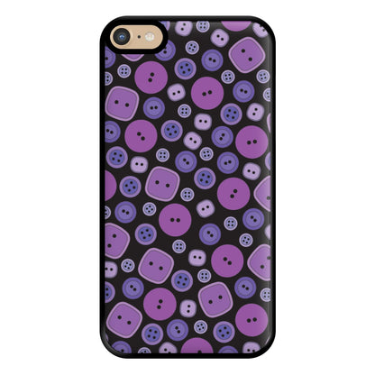 Button Pattern Phone Case for iPhone 6 Plus / 7 Plus / 8 Plus