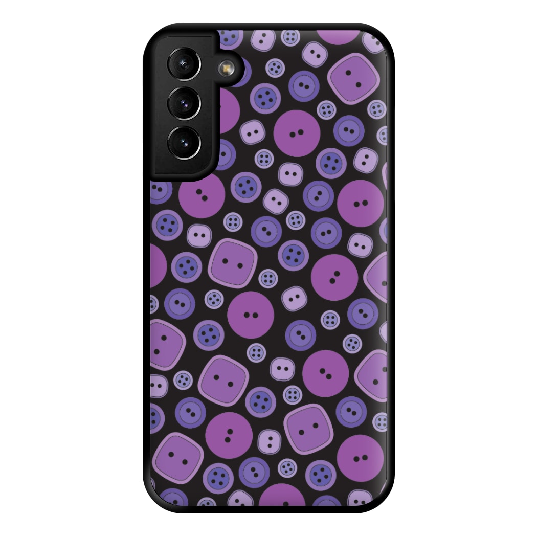 Button Pattern Phone Case for Galaxy S21 Plus