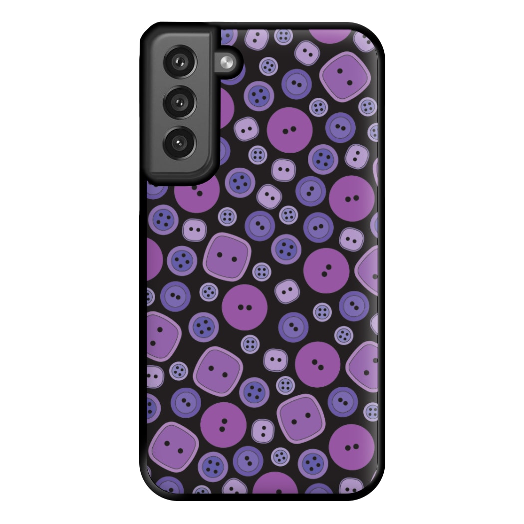 Button Pattern Phone Case for Galaxy S21FE