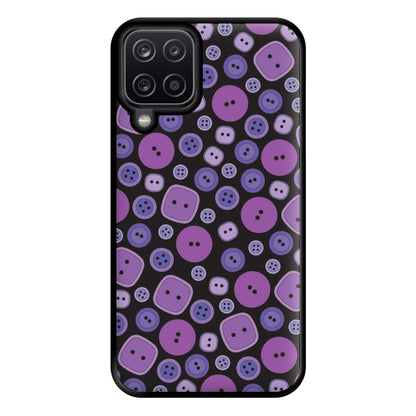 Button Pattern Phone Case for Galaxy A12