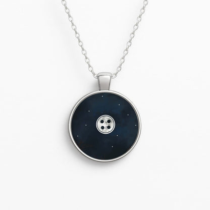 Button Circle Necklace