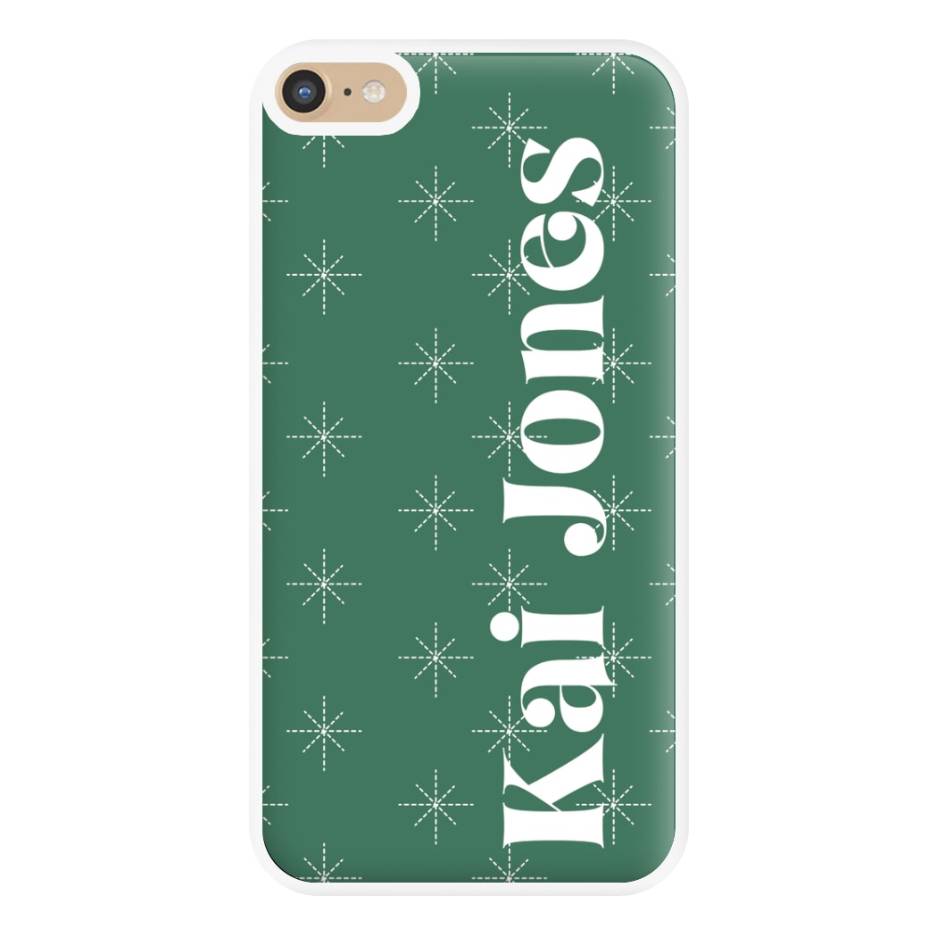 Snowflakes - Personalised Christmas Phone Case for iPhone 6 Plus / 7 Plus / 8 Plus