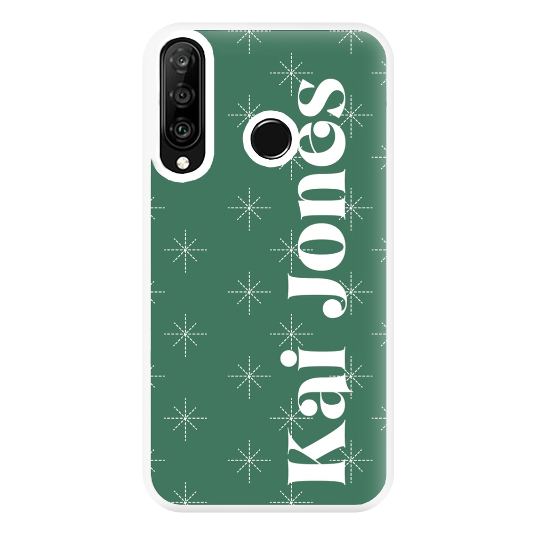 Snowflakes - Personalised Christmas Phone Case for Huawei P30 Lite