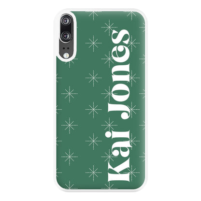 Snowflakes - Personalised Christmas Phone Case for Huawei P20