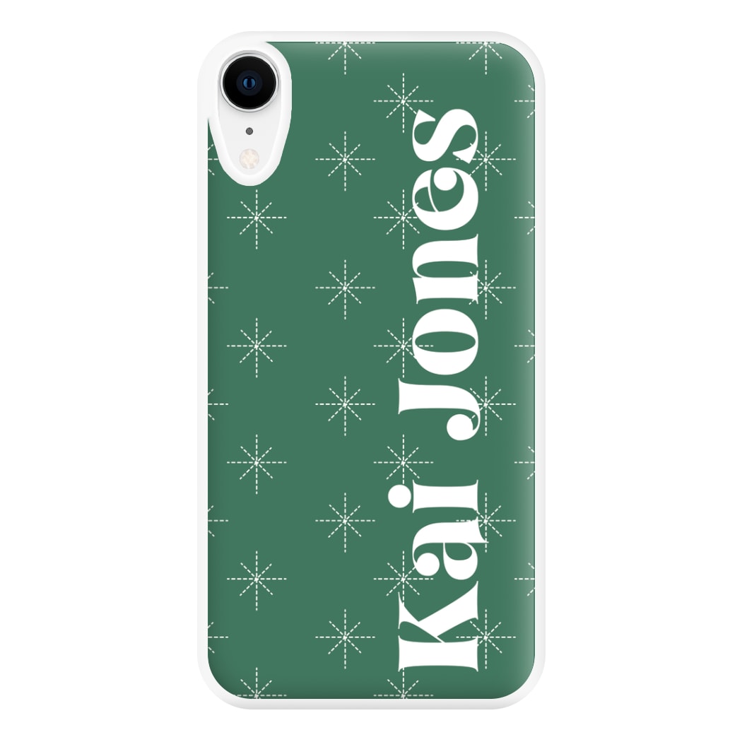 Snowflakes - Personalised Christmas Phone Case for iPhone XR