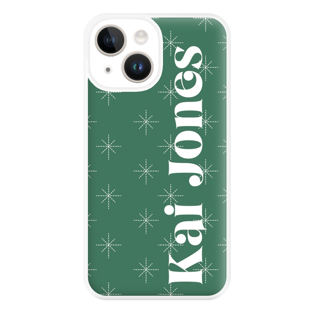 Snowflakes - Personalised Christmas Phone Case for iPhone 14