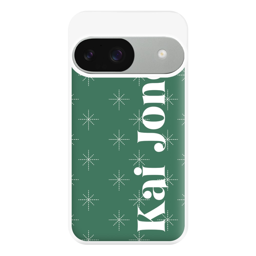 Snowflakes - Personalised Christmas Phone Case for Google Pixel 9 / 9 Pro