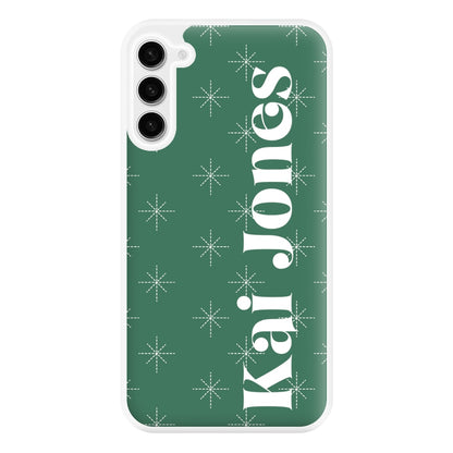 Snowflakes - Personalised Christmas Phone Case for Galaxy S23FE