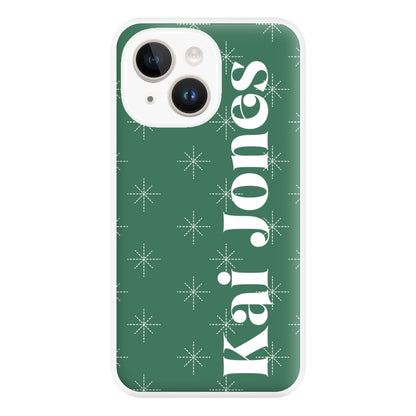 Snowflakes - Personalised Christmas Phone Case for iPhone 14 Plus