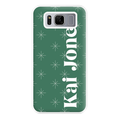 Snowflakes - Personalised Christmas Phone Case for Galaxy S8 Plus