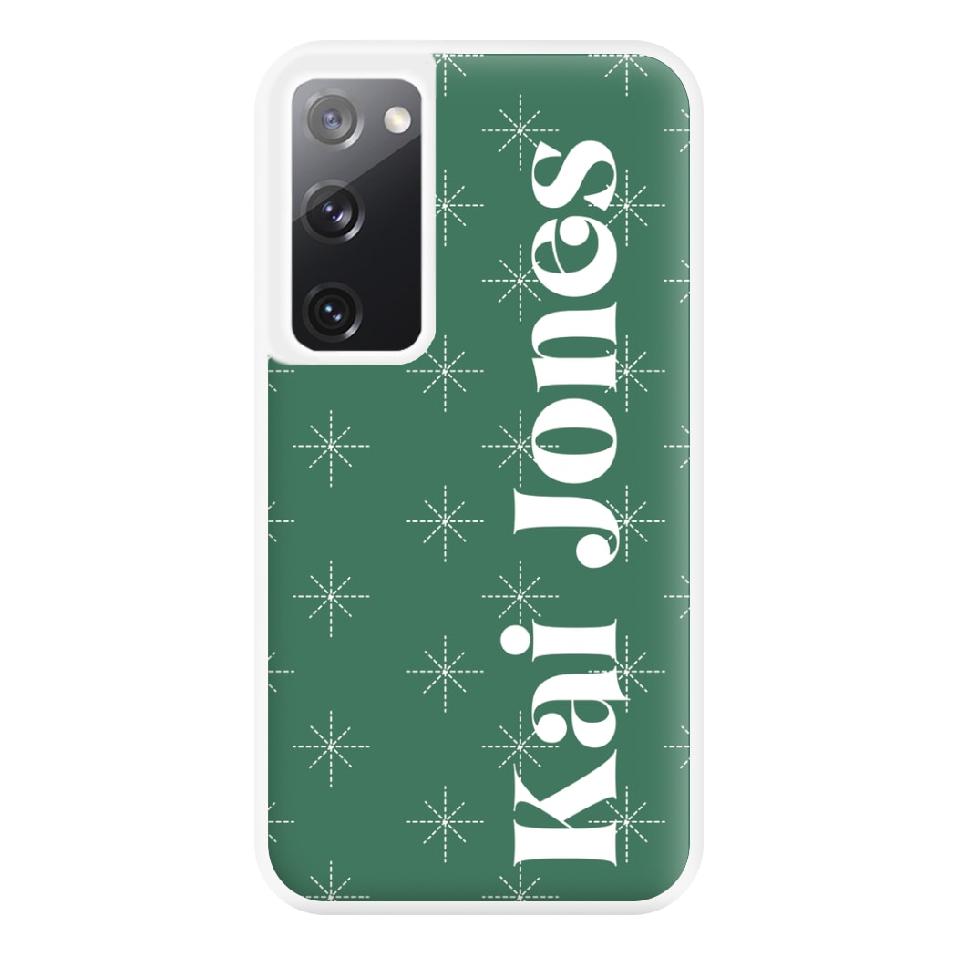 Snowflakes - Personalised Christmas Phone Case for Galaxy S20FE