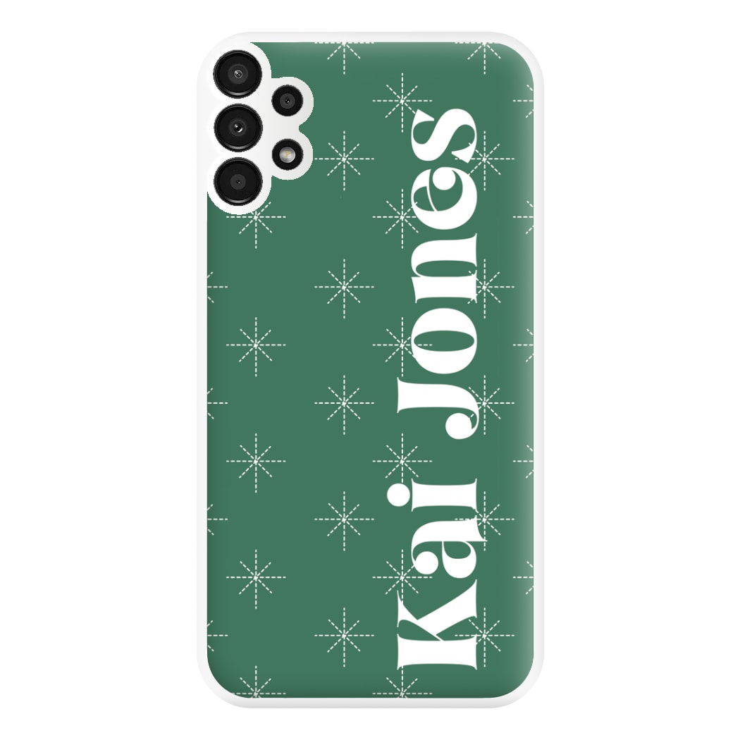 Snowflakes - Personalised Christmas Phone Case for Galaxy A13