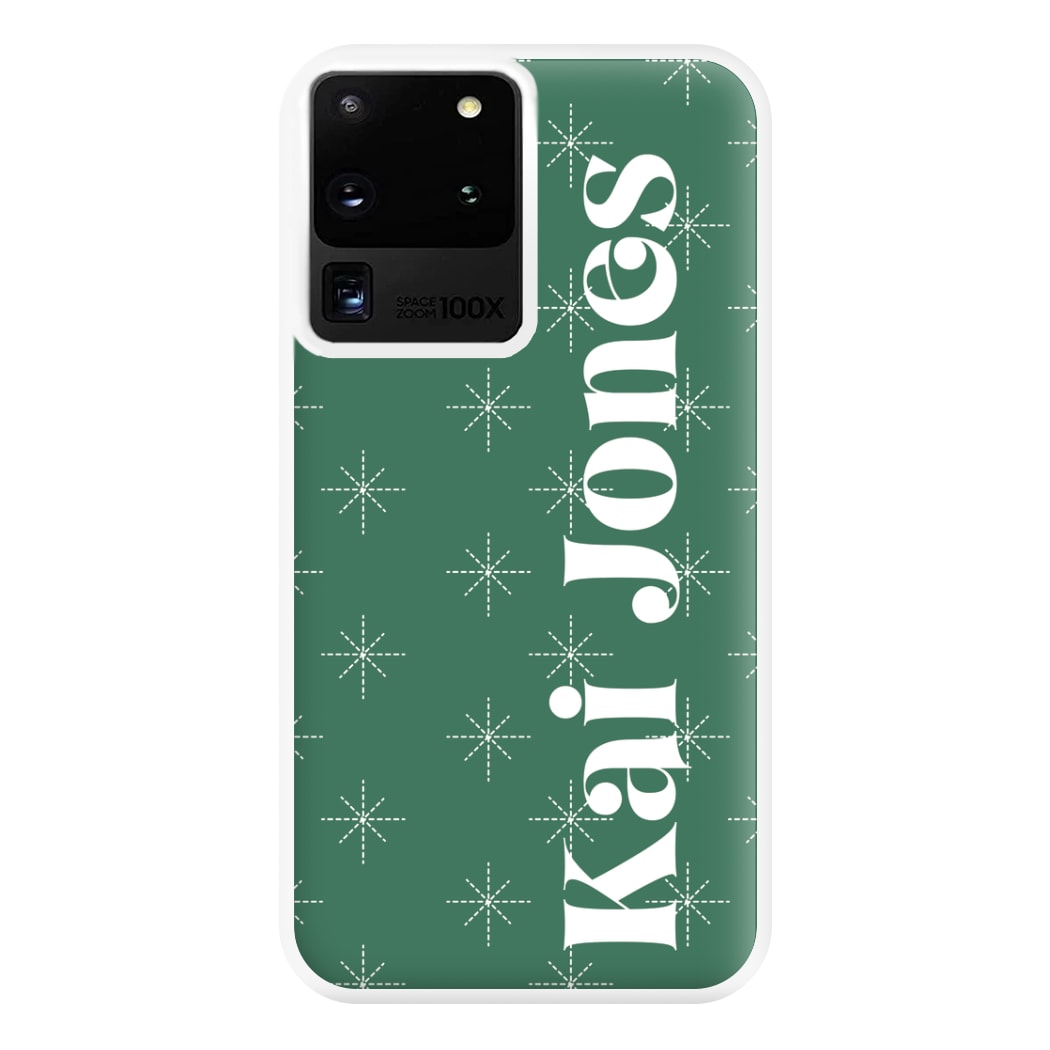 Snowflakes - Personalised Christmas Phone Case for Galaxy S20 Ultra