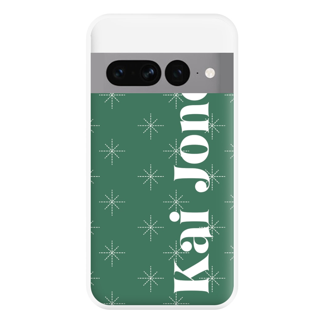 Snowflakes - Personalised Christmas Phone Case for Google Pixel 7 Pro