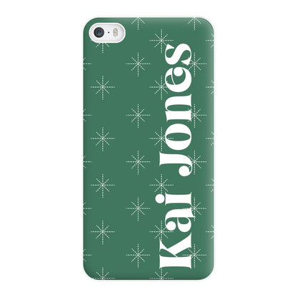 Snowflakes - Personalised Christmas Phone Case for iPhone 5 / 5s / SE 2016