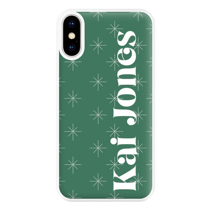 Snowflakes - Personalised Christmas Phone Case for iPhone XS Max