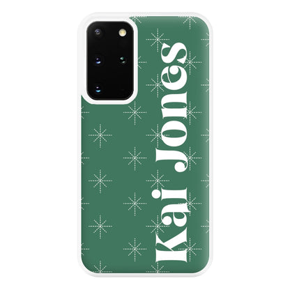 Snowflakes - Personalised Christmas Phone Case for Galaxy S20 Plus