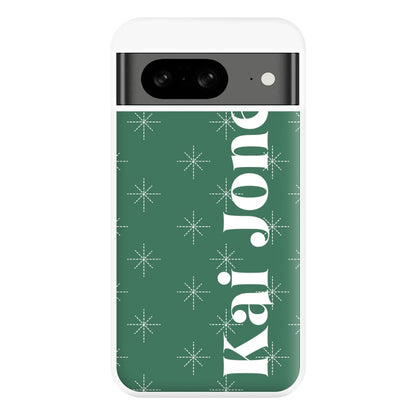 Snowflakes - Personalised Christmas Phone Case for Google Pixel 8