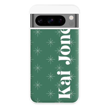 Snowflakes - Personalised Christmas Phone Case for Google Pixel 8 Pro