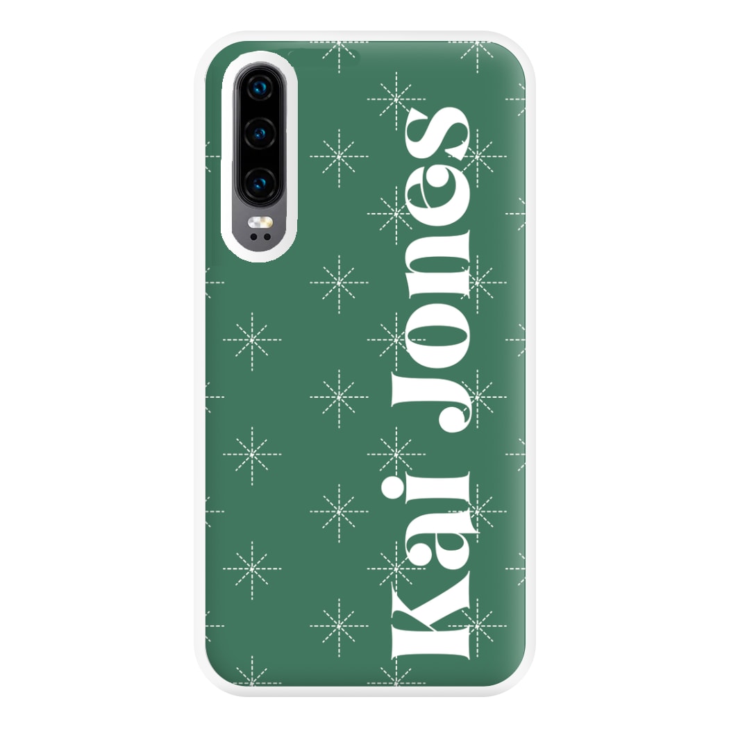 Snowflakes - Personalised Christmas Phone Case for Huawei P30