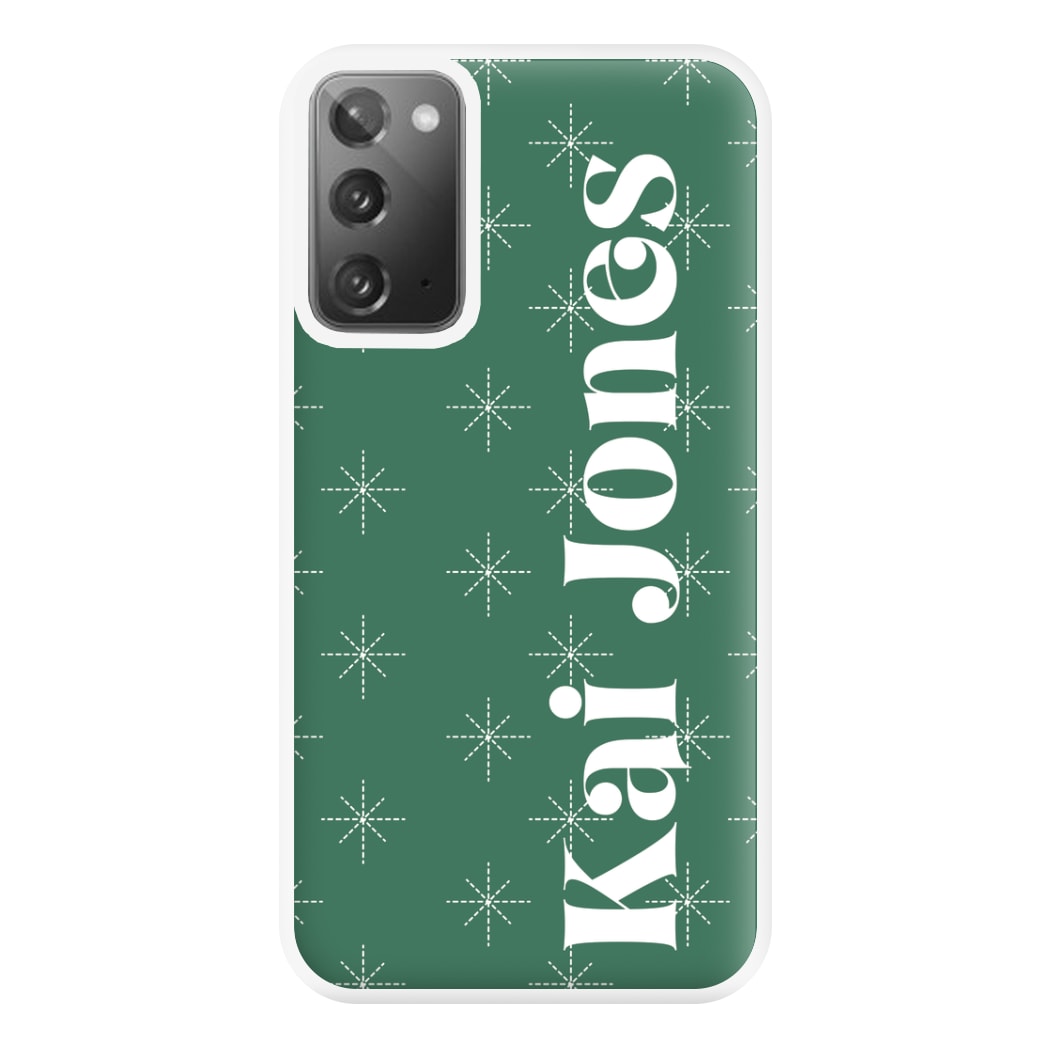 Snowflakes - Personalised Christmas Phone Case for Galaxy Note 20 Ultra