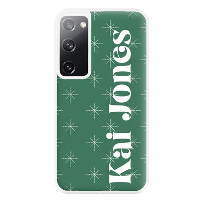 Snowflakes - Personalised Christmas Phone Case for Galaxy S20