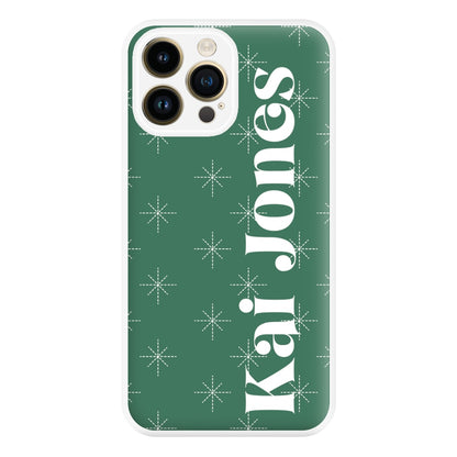 Snowflakes - Personalised Christmas Phone Case for iPhone 14 Pro Max