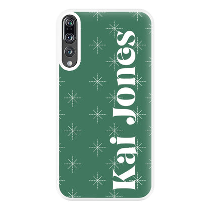 Snowflakes - Personalised Christmas Phone Case for Huawei P20 Pro