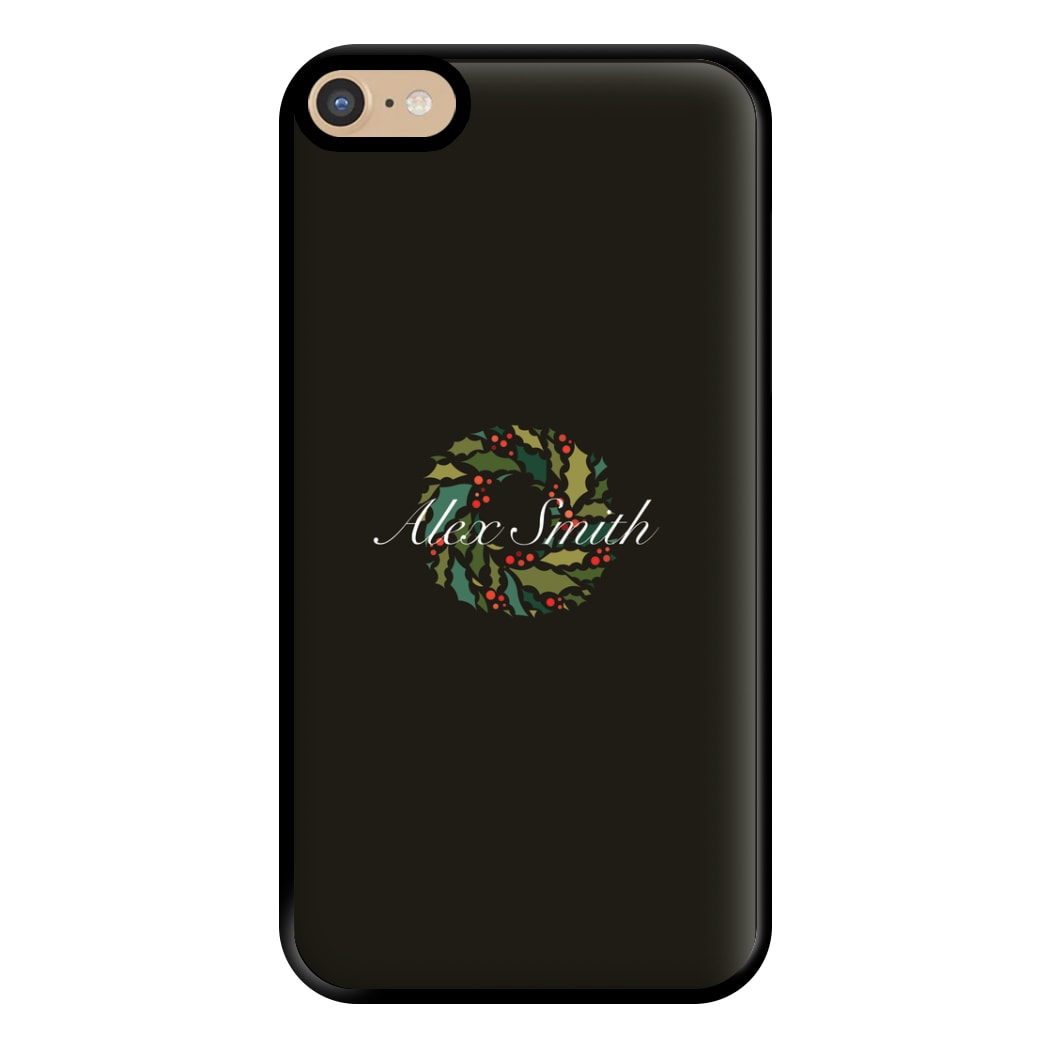 Wreath - Personalised Christmas Phone Case for iPhone 6 Plus / 7 Plus / 8 Plus