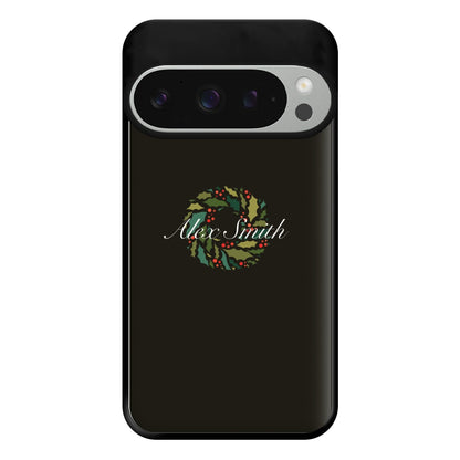 Wreath - Personalised Christmas Phone Case for Google Pixel 9 Pro XL