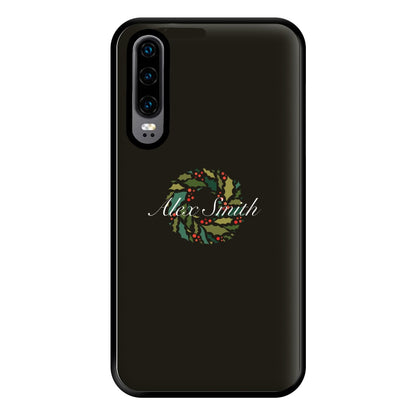 Wreath - Personalised Christmas Phone Case for Huawei P30