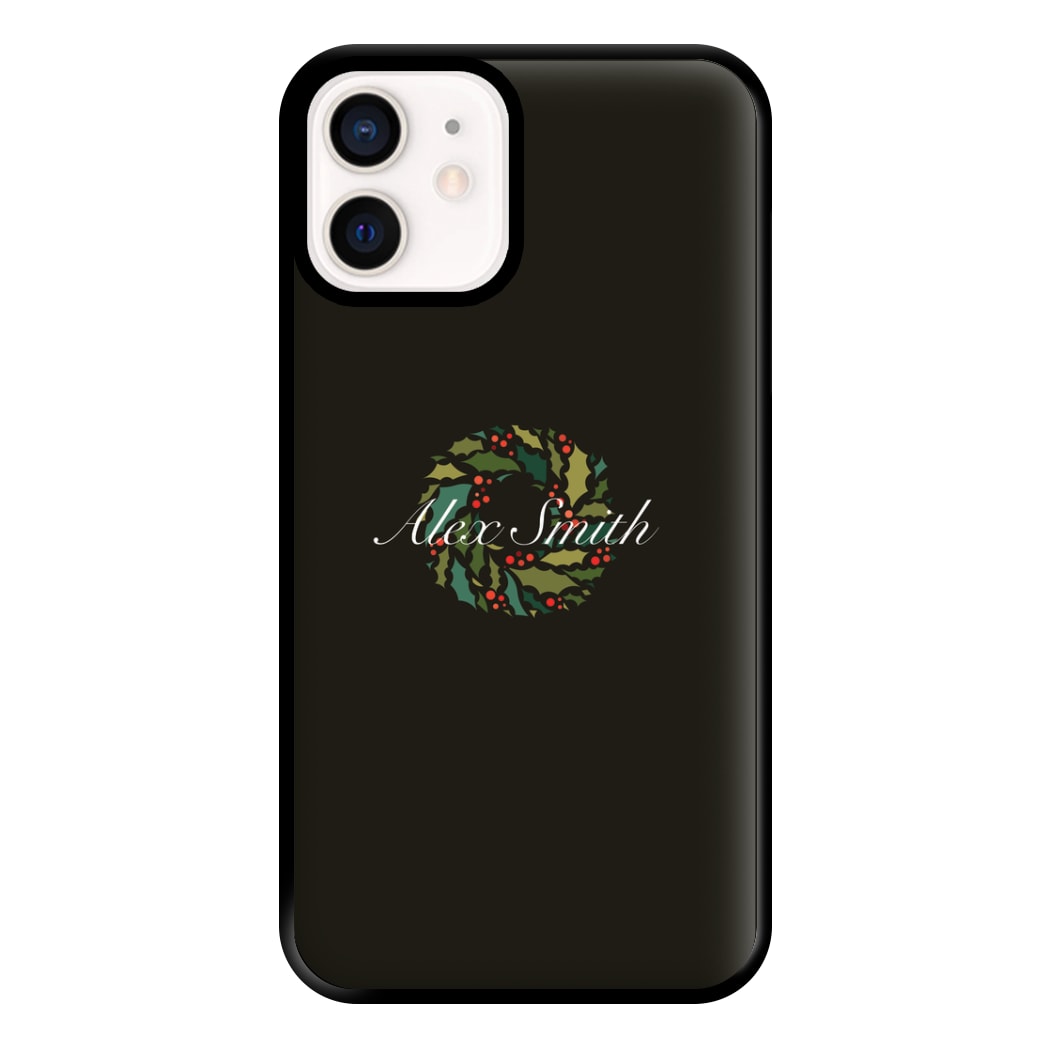 Wreath - Personalised Christmas Phone Case for iPhone 13 Mini