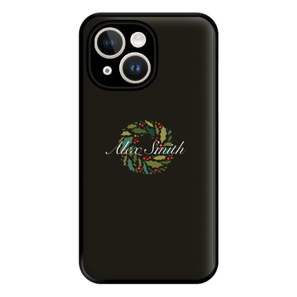 Wreath - Personalised Christmas Phone Case for iPhone 14 Plus