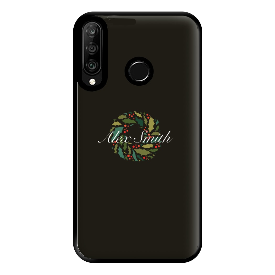 Wreath - Personalised Christmas Phone Case for Huawei P30 Lite