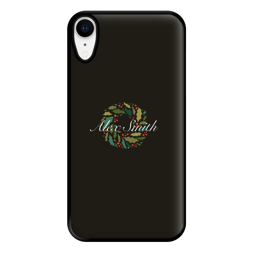 Wreath - Personalised Christmas Phone Case for iPhone XR