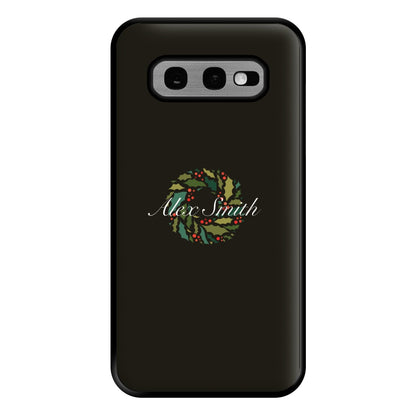 Wreath - Personalised Christmas Phone Case for Galaxy S10e