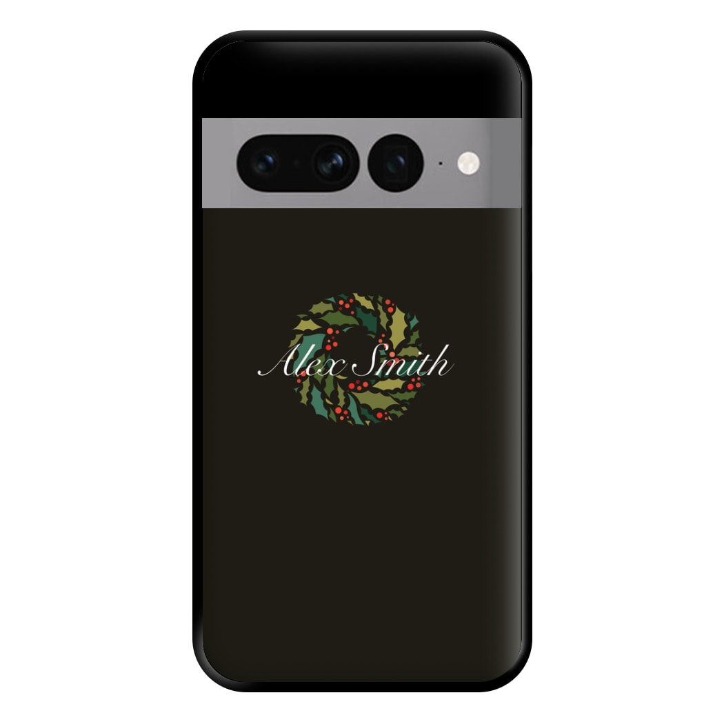 Wreath - Personalised Christmas Phone Case for Google Pixel 7 Pro