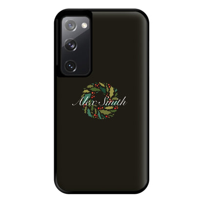 Wreath - Personalised Christmas Phone Case for Galaxy S20FE