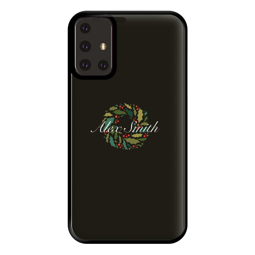 Wreath - Personalised Christmas Phone Case for Galaxy A71